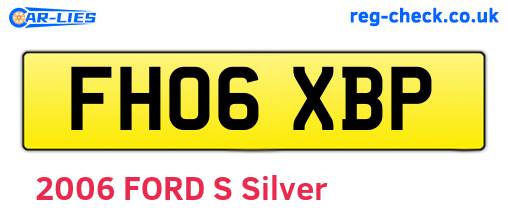 FH06XBP are the vehicle registration plates.
