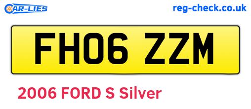 FH06ZZM are the vehicle registration plates.
