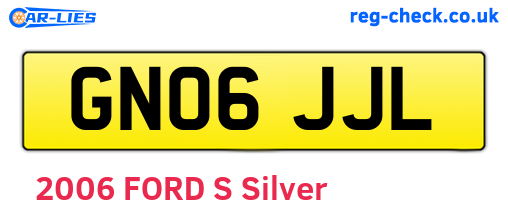 GN06JJL are the vehicle registration plates.