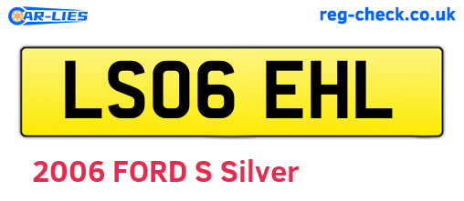 LS06EHL are the vehicle registration plates.