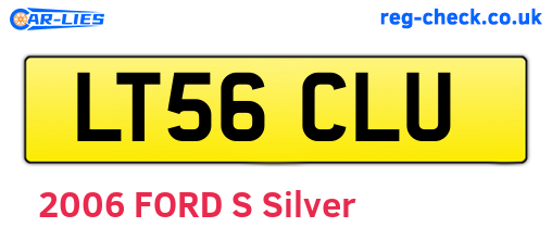 LT56CLU are the vehicle registration plates.