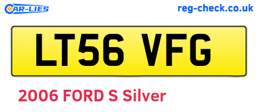 LT56VFG are the vehicle registration plates.