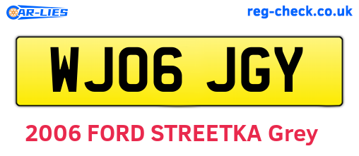WJ06JGY are the vehicle registration plates.