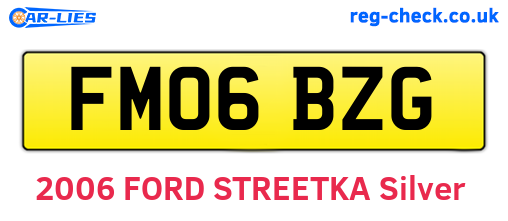 FM06BZG are the vehicle registration plates.