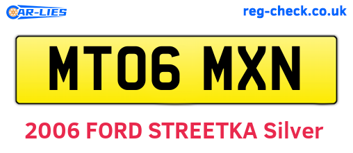 MT06MXN are the vehicle registration plates.