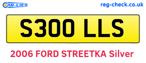 S300LLS are the vehicle registration plates.