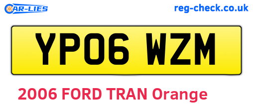 YP06WZM are the vehicle registration plates.