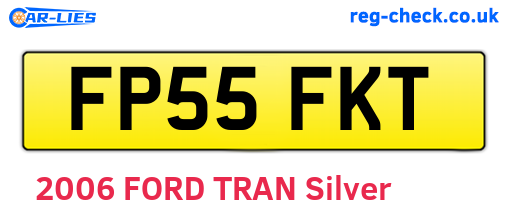 FP55FKT are the vehicle registration plates.