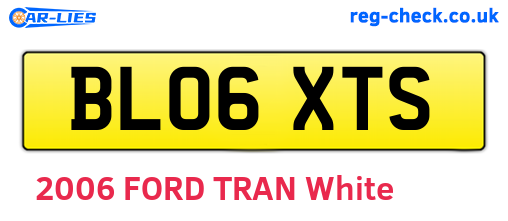 BL06XTS are the vehicle registration plates.