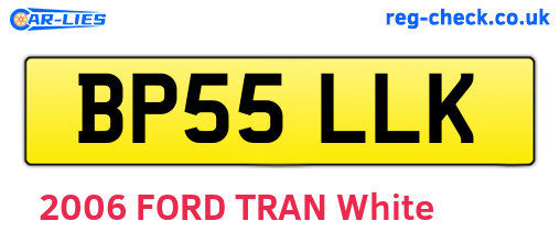 BP55LLK are the vehicle registration plates.