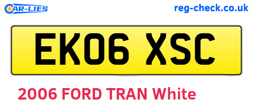 EK06XSC are the vehicle registration plates.