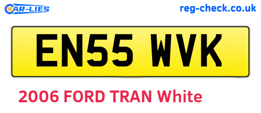 EN55WVK are the vehicle registration plates.