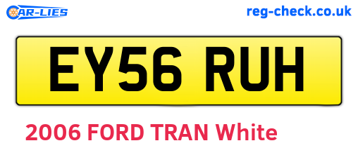 EY56RUH are the vehicle registration plates.