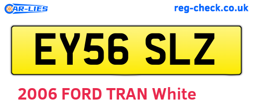 EY56SLZ are the vehicle registration plates.