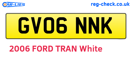 GV06NNK are the vehicle registration plates.