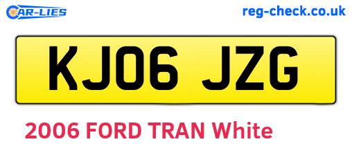 KJ06JZG are the vehicle registration plates.