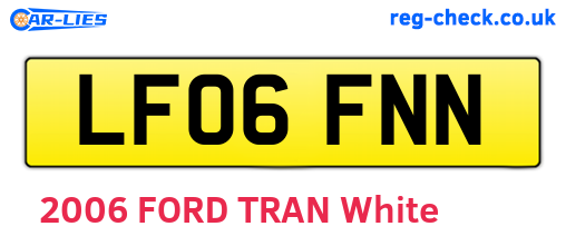 LF06FNN are the vehicle registration plates.