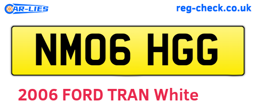 NM06HGG are the vehicle registration plates.