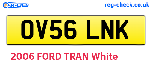 OV56LNK are the vehicle registration plates.