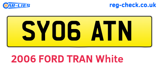 SY06ATN are the vehicle registration plates.