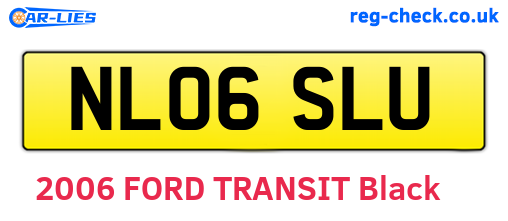 NL06SLU are the vehicle registration plates.