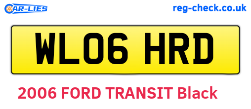 WL06HRD are the vehicle registration plates.