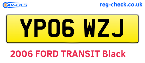 YP06WZJ are the vehicle registration plates.