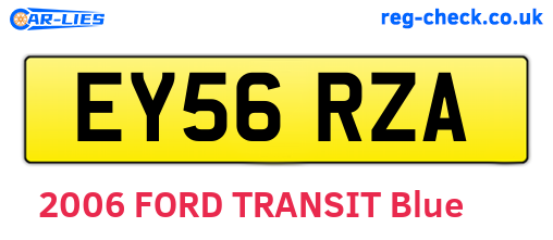 EY56RZA are the vehicle registration plates.