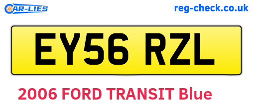 EY56RZL are the vehicle registration plates.