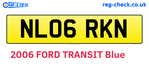 NL06RKN are the vehicle registration plates.