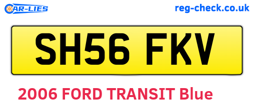 SH56FKV are the vehicle registration plates.