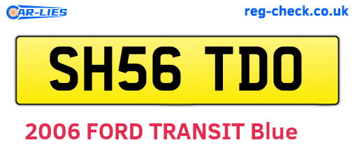 SH56TDO are the vehicle registration plates.