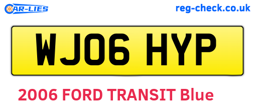 WJ06HYP are the vehicle registration plates.