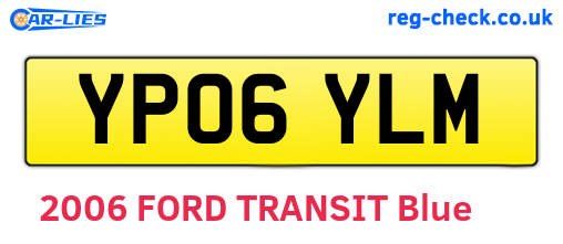 YP06YLM are the vehicle registration plates.