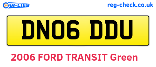 DN06DDU are the vehicle registration plates.