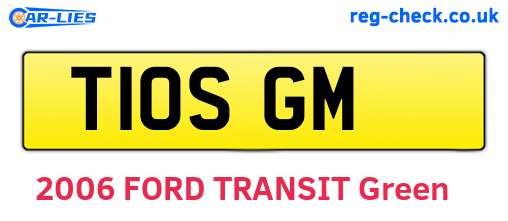 T10SGM are the vehicle registration plates.