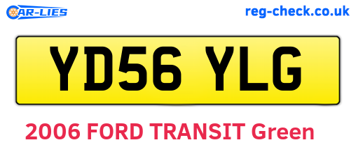 YD56YLG are the vehicle registration plates.