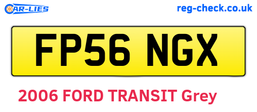 FP56NGX are the vehicle registration plates.