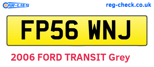 FP56WNJ are the vehicle registration plates.