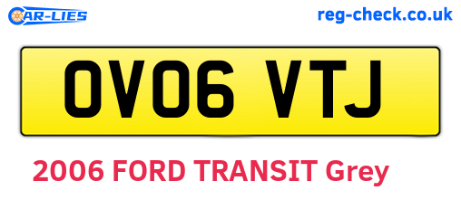 OV06VTJ are the vehicle registration plates.