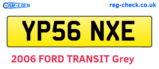 YP56NXE are the vehicle registration plates.