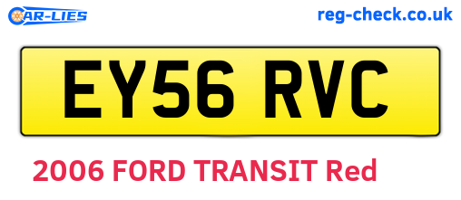 EY56RVC are the vehicle registration plates.