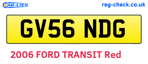 GV56NDG are the vehicle registration plates.