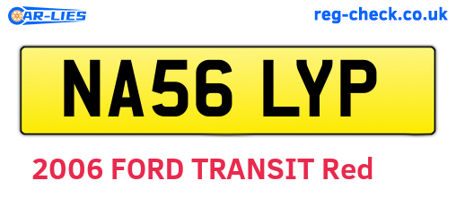 NA56LYP are the vehicle registration plates.