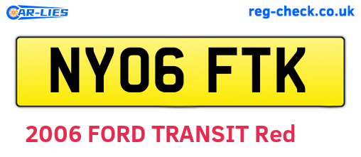 NY06FTK are the vehicle registration plates.