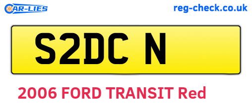 S2DCN are the vehicle registration plates.
