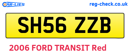 SH56ZZB are the vehicle registration plates.
