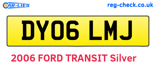 DY06LMJ are the vehicle registration plates.