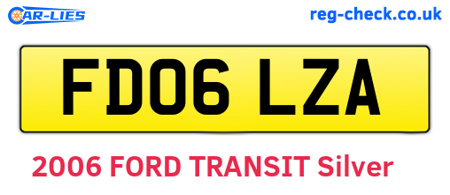 FD06LZA are the vehicle registration plates.