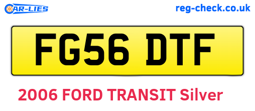 FG56DTF are the vehicle registration plates.